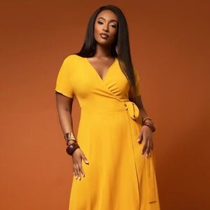 Chic Mustard Maxi Dress
